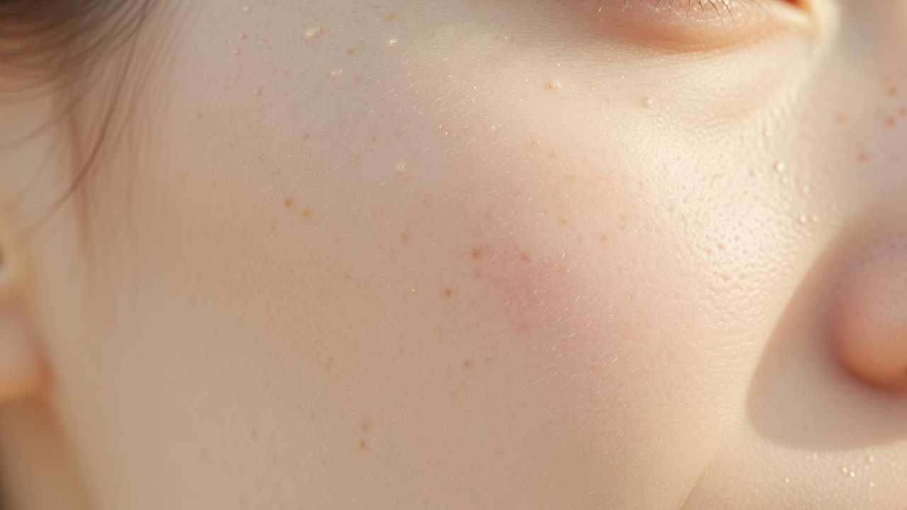 Natural skin texture in soft light
